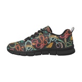 Colorful snake plant pattern Men's Sneaker Shoes