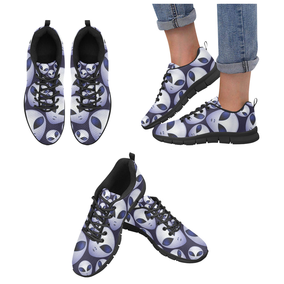 Alien Pattern Print Design 01 Women's Sneaker Shoes