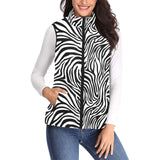 Zebra skin pattern Women's Padded Vest