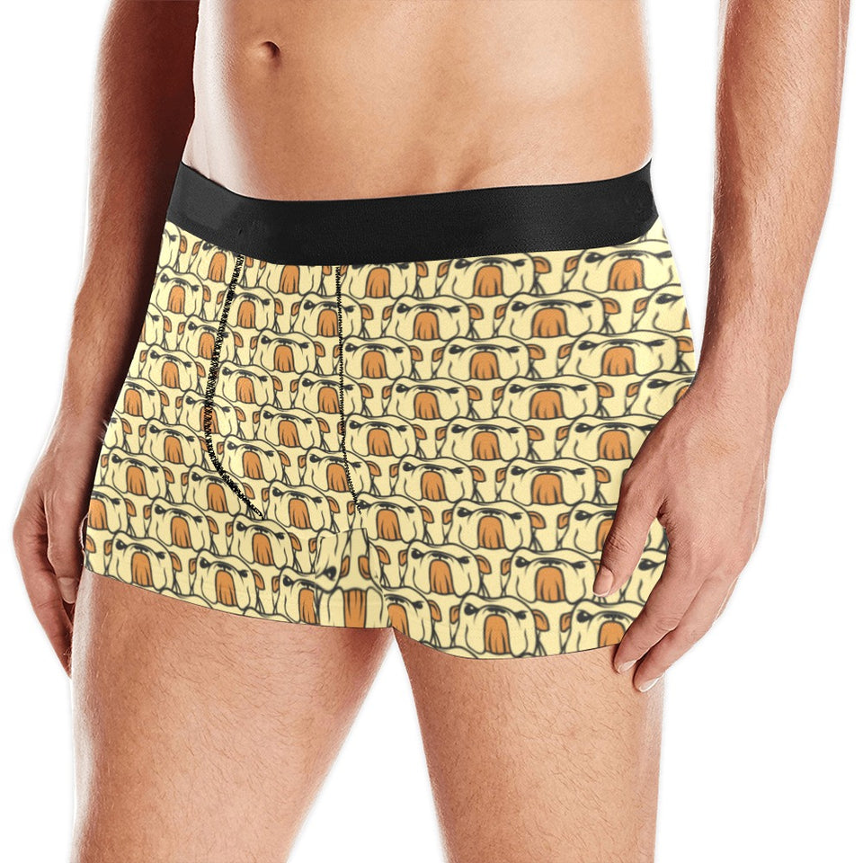 English Bulldog Pattern Print Design 02 Men's All Over Print Boxer Briefs Men's Underwear