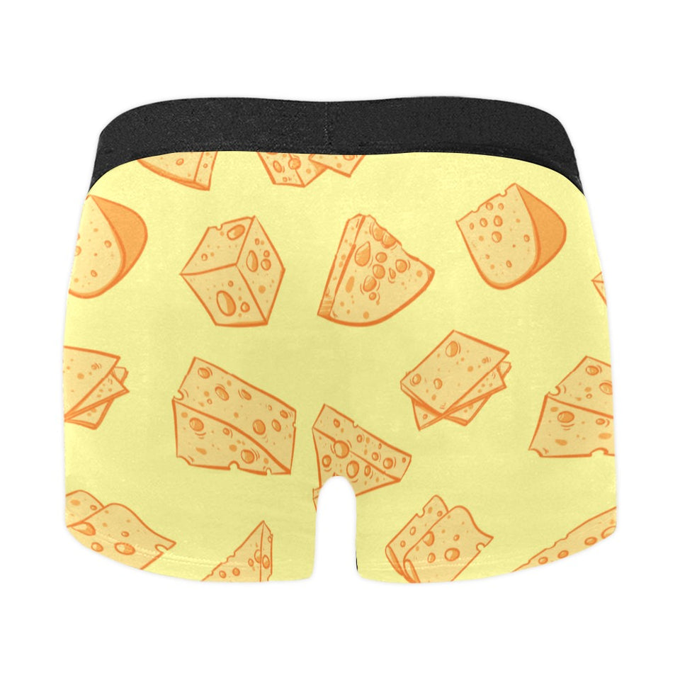 Cheese design pattern Men's All Over Print Boxer Briefs Men's Underwear