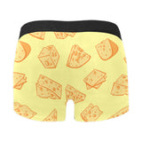 Cheese design pattern Men's All Over Print Boxer Briefs Men's Underwear