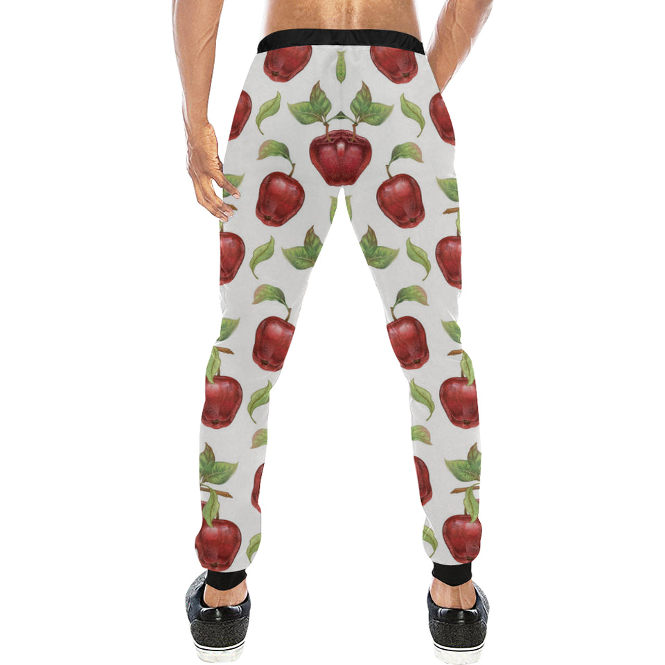 Red apples pattern Unisex Casual Sweatpants