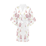 Garlic pattern Women's Short Kimono Robe