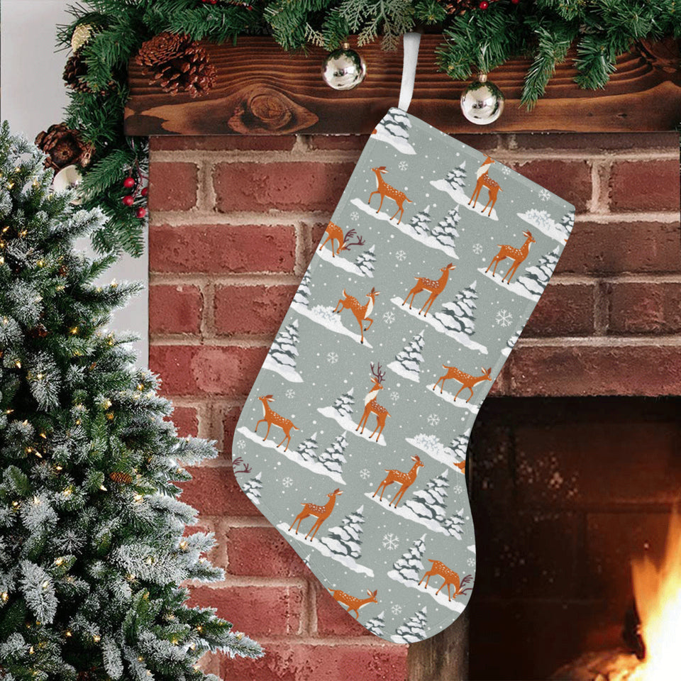 Beautiful deers Winter Christmas Christmas Stocking