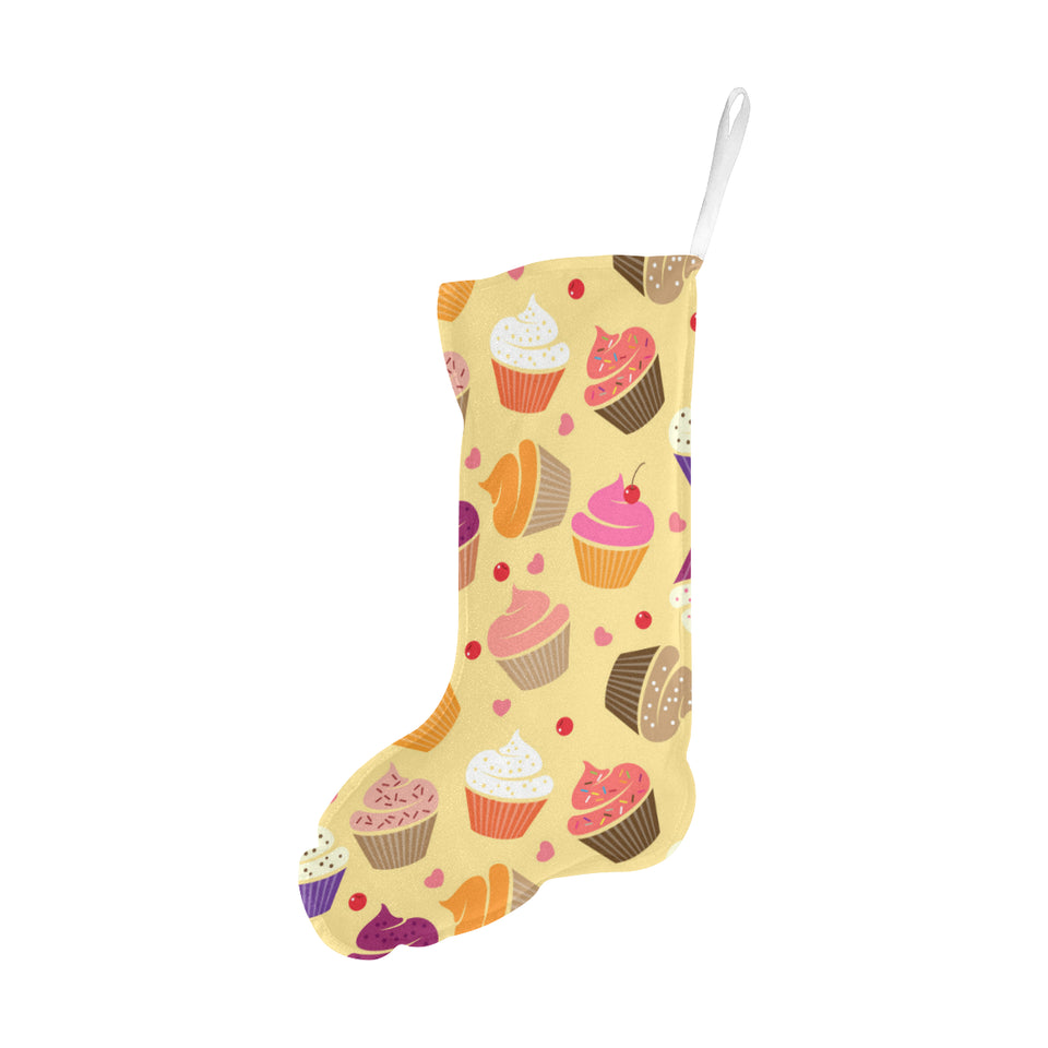 cake cupcake heart cherry pattern Christmas Stocking