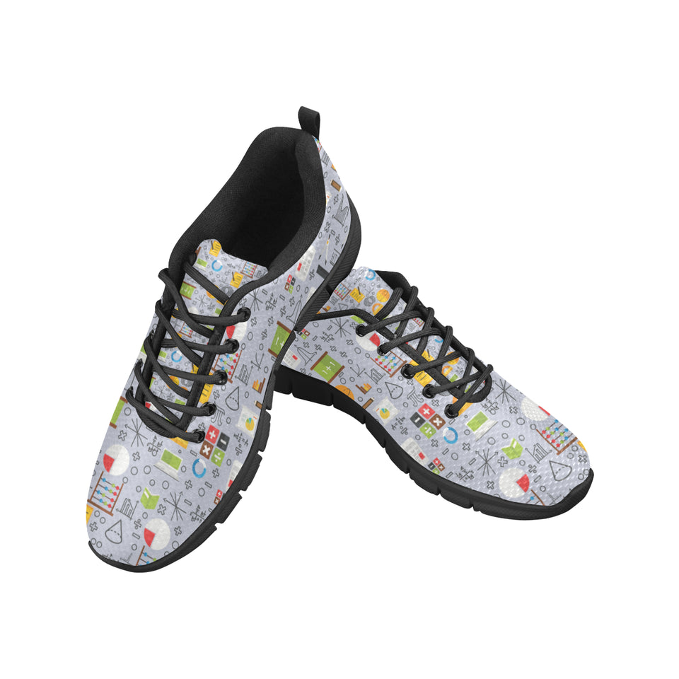 Math Pattern Print Design 04 Women's Sneaker Shoes