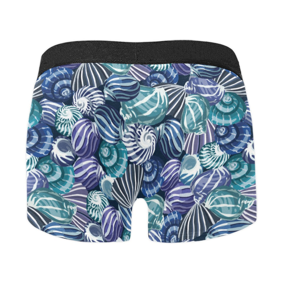 Shell design pattern Men's All Over Print Boxer Briefs Men's Underwear