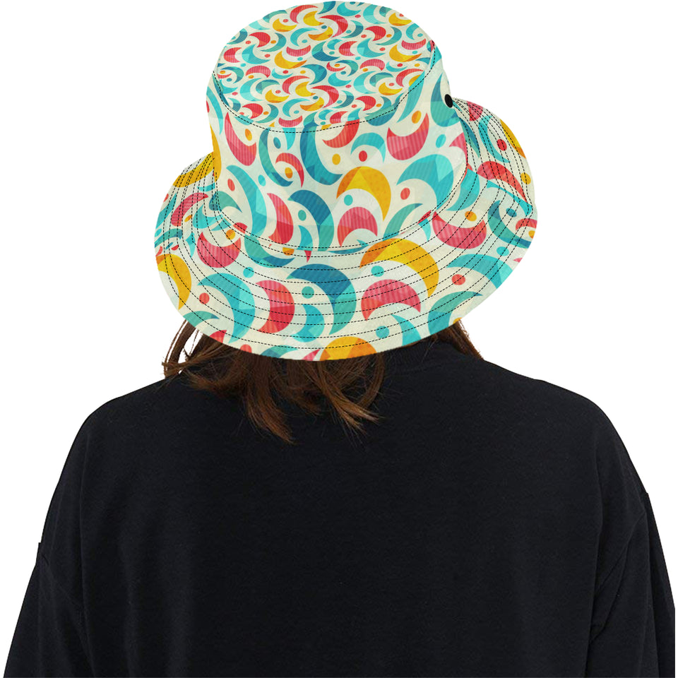 Colorful moon pattern Unisex Bucket Hat