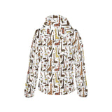 Giraffe Pattern Print Design 05 Women's Padded Hooded Jacket