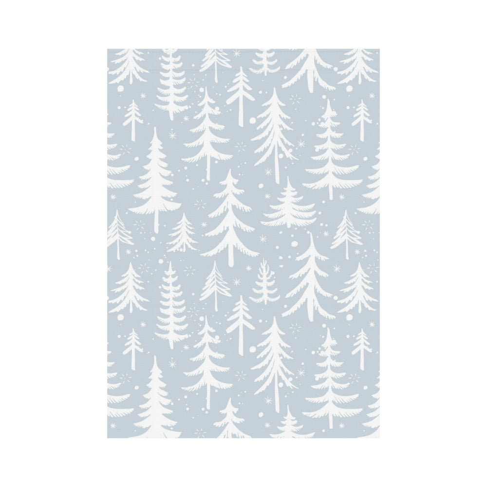 Christmas tree winter forest pattern House Flag Garden Flag