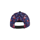 Red blue star pattern All Over Print Snapback Cap