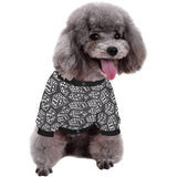 Dice Pattern Print Design 01 All Over Print Pet Dog Round Neck Fuzzy Shirt
