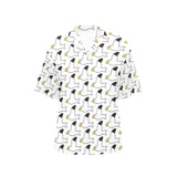 Seagull Pattern Print Design 05 Women's All Over Print Hawaiian Shirt