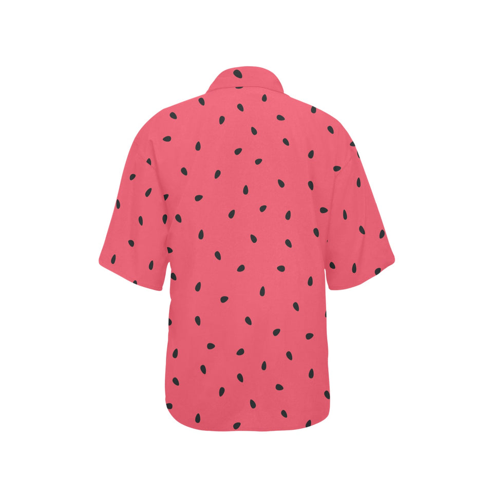 watermelon texture background Women's All Over Print Hawaiian Shirt