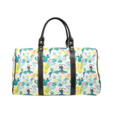 Cute parrot toucan flamingo cactus exotic leaves p Travel Bag