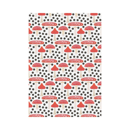 Red mushroom dot pattern House Flag Garden Flag