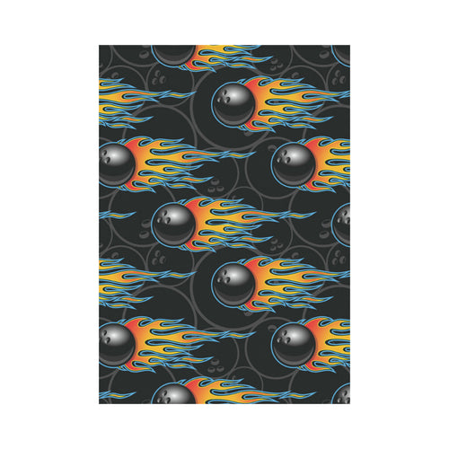 Bowling balls flame pattern House Flag Garden Flag