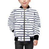 Anchor rope nautical pattern Kids' Boys' Girls' Bomber Jacket