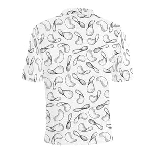Potato Chips Pattern Print Design 04 Men's All Over Print Polo Shirt