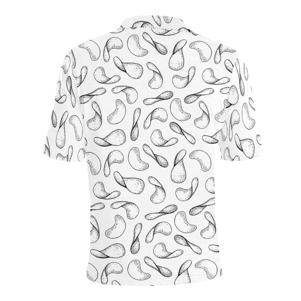 Potato Chips Pattern Print Design 04 Men's All Over Print Polo Shirt