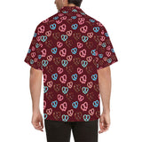 Pretzels Pattern Print Design 05 Men's All Over Print Hawaiian Shirt (Model T58)