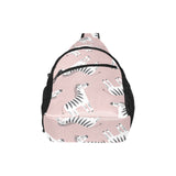 Cute zebra pattern All Over Print Chest Bag