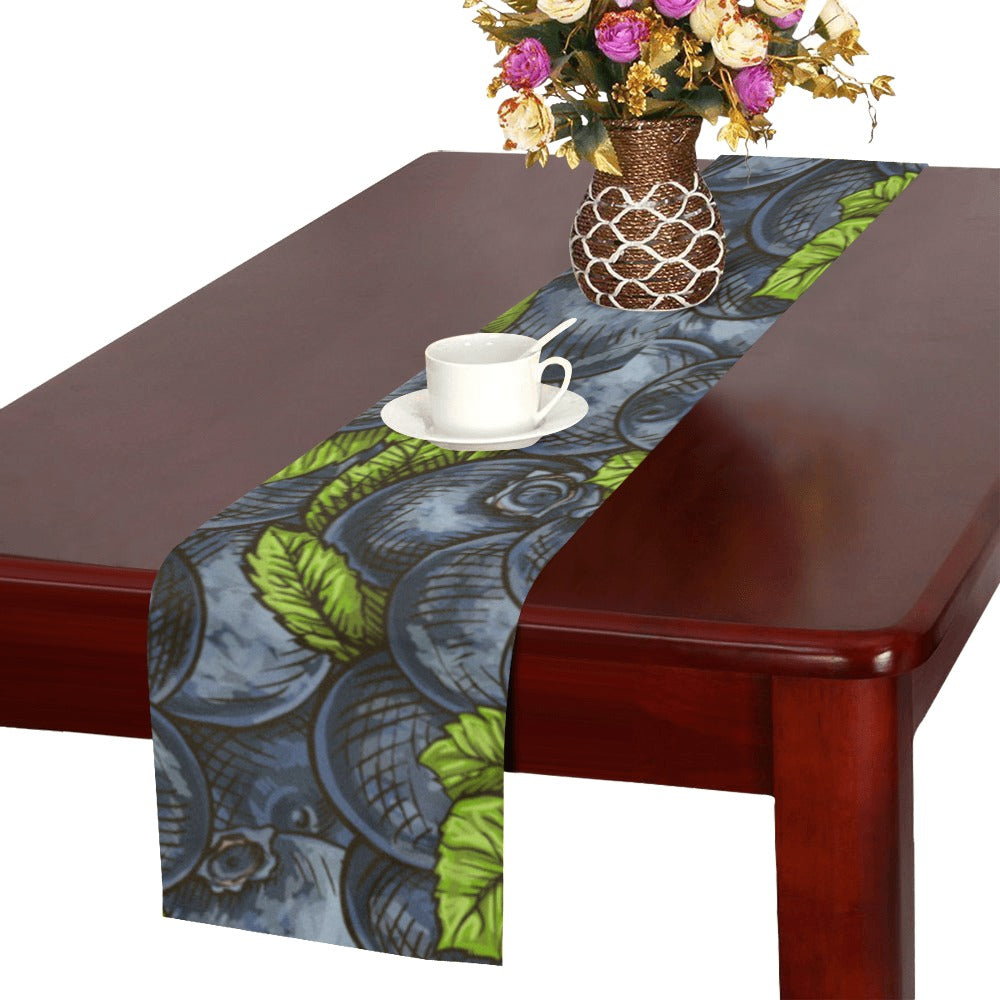 blueberry pattern Table Runner