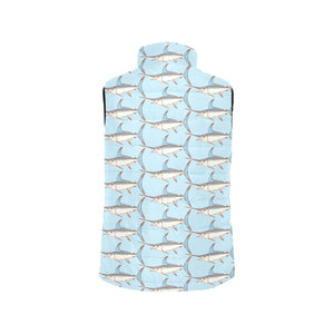Swordfish Pattern Print Design 01 Women's Padded Vest