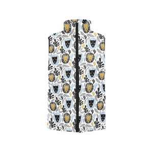 Lion Pattern Print Design 05 Men's Padded Vest