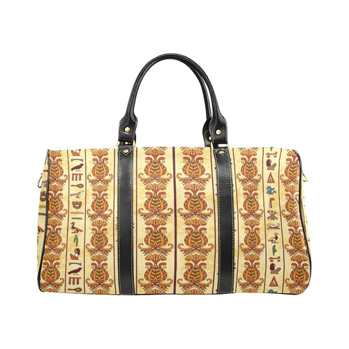 Egypt Hieroglyphics Pattern Print Design 04 Travel Bag