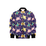 Colorful sea turtle pattern Kids' Boys' Girls' Bomber Jacket