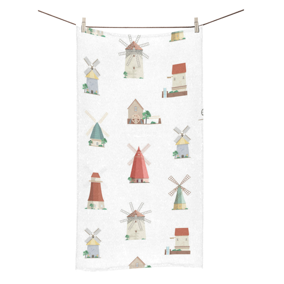 windmill design pattern Bath Towel
