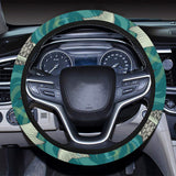 Koi Fish Carp Fish lotus pattern Car Steering Wheel Cover
