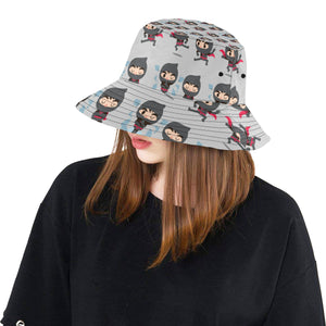 Cute ninja pattern Unisex Bucket Hat