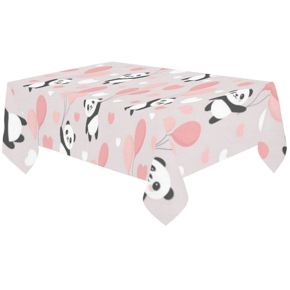 Cute panda ballon heart pattern Tablecloth