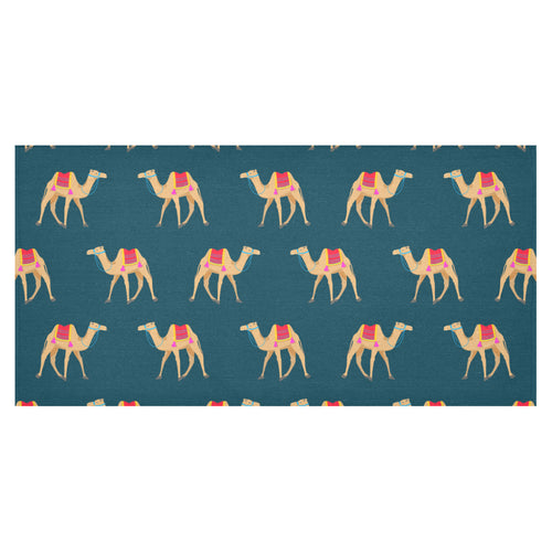Camel pattern blue blackground Tablecloth