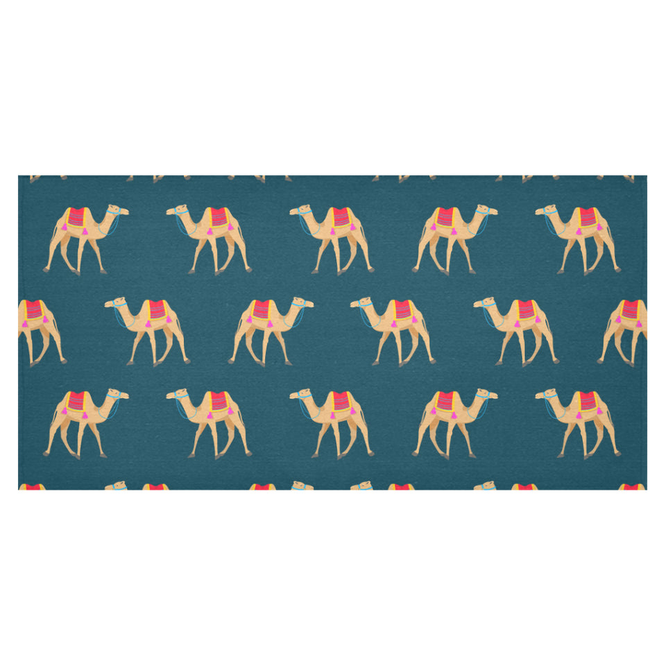 Camel pattern blue blackground Tablecloth