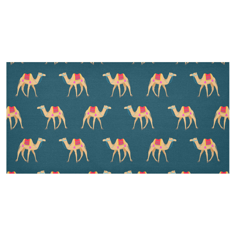 Camel pattern blue blackground Tablecloth