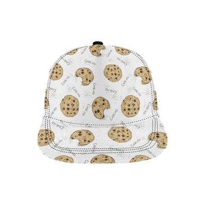 Sketch style cookie pattern All Over Print Snapback Cap