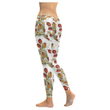 Red tulips and daffodils pattern Women's Legging Fulfilled In US