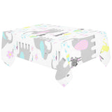 Cute elephant mouse pattern Tablecloth