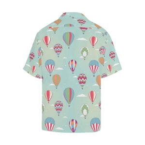 Hot Air Balloon design Pattern Men's All Over Print Hawaiian Shirt