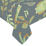 Cute owls leaves pattern Tablecloth