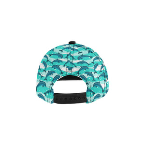 Dolphin sea pattern All Over Print Snapback Cap