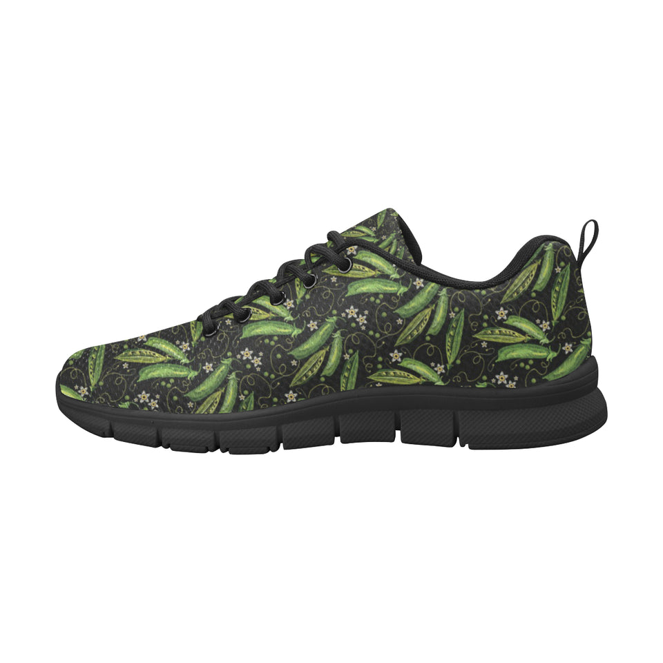 Green Peas Pattern Print Design 02 Women's Sneaker Shoes