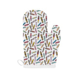 Skate Board Pattern Print Design 05 Heat Resistant Oven Mitts