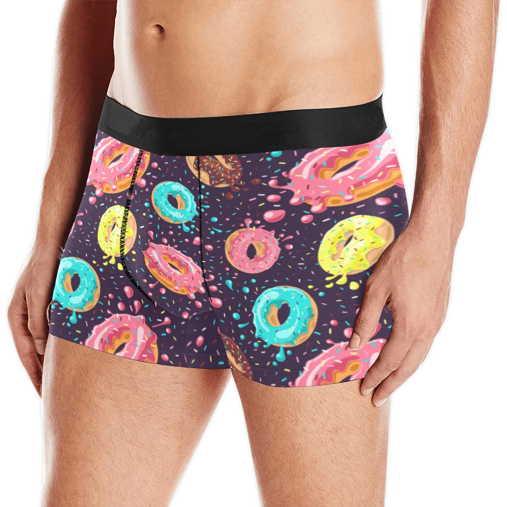 Colorful donut glaze pattern Men's All Over Print Boxer Briefs Men's Underwear