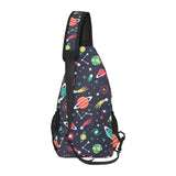 colorful space pattern planet star All Over Print Chest Bag
