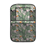 Toucan tropical green jungle palm pattern Car Seat Back Organizer